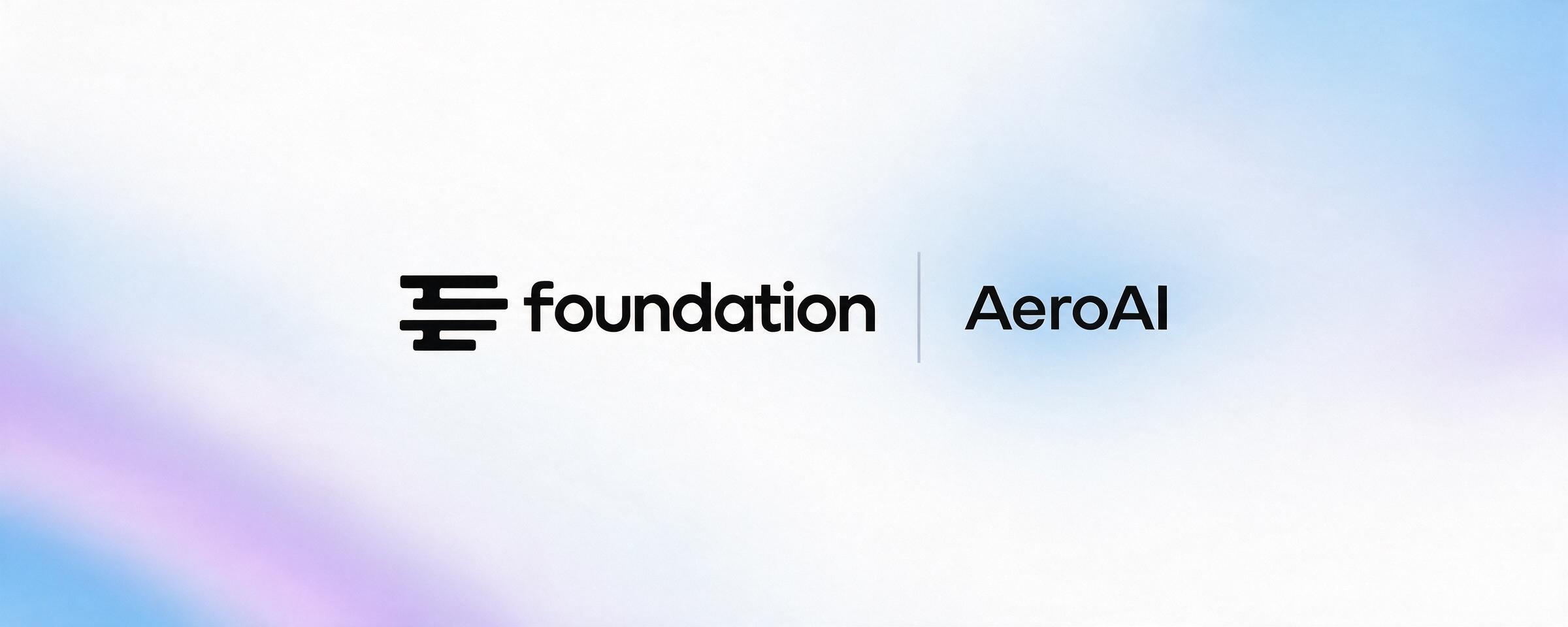 Foundation and AeroAI wordmarks shown side by side